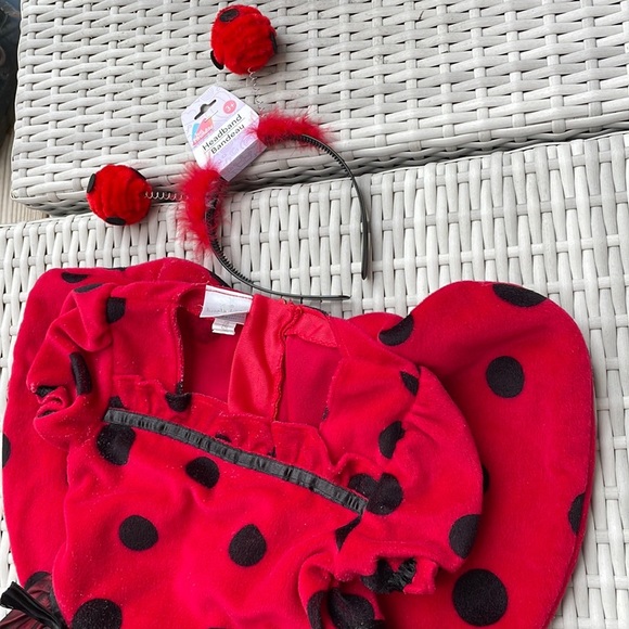 🐞 KIDS Ladybug Costume Dress and Headband Size 3T - Picture 4 of 13